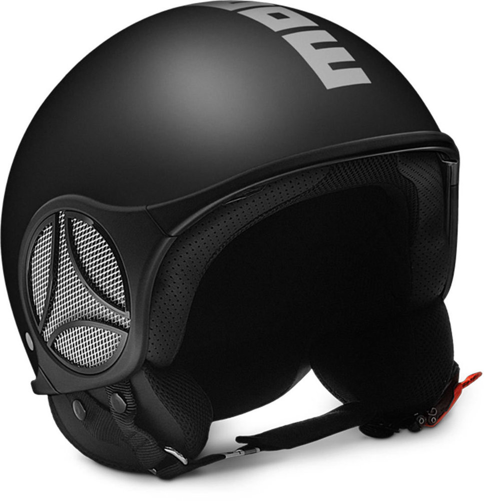 MOMO Minimomo S Black Matt / Silver Casque jet