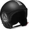 MOMO Minimomo S Black Matt / Silver Реактивный шлем