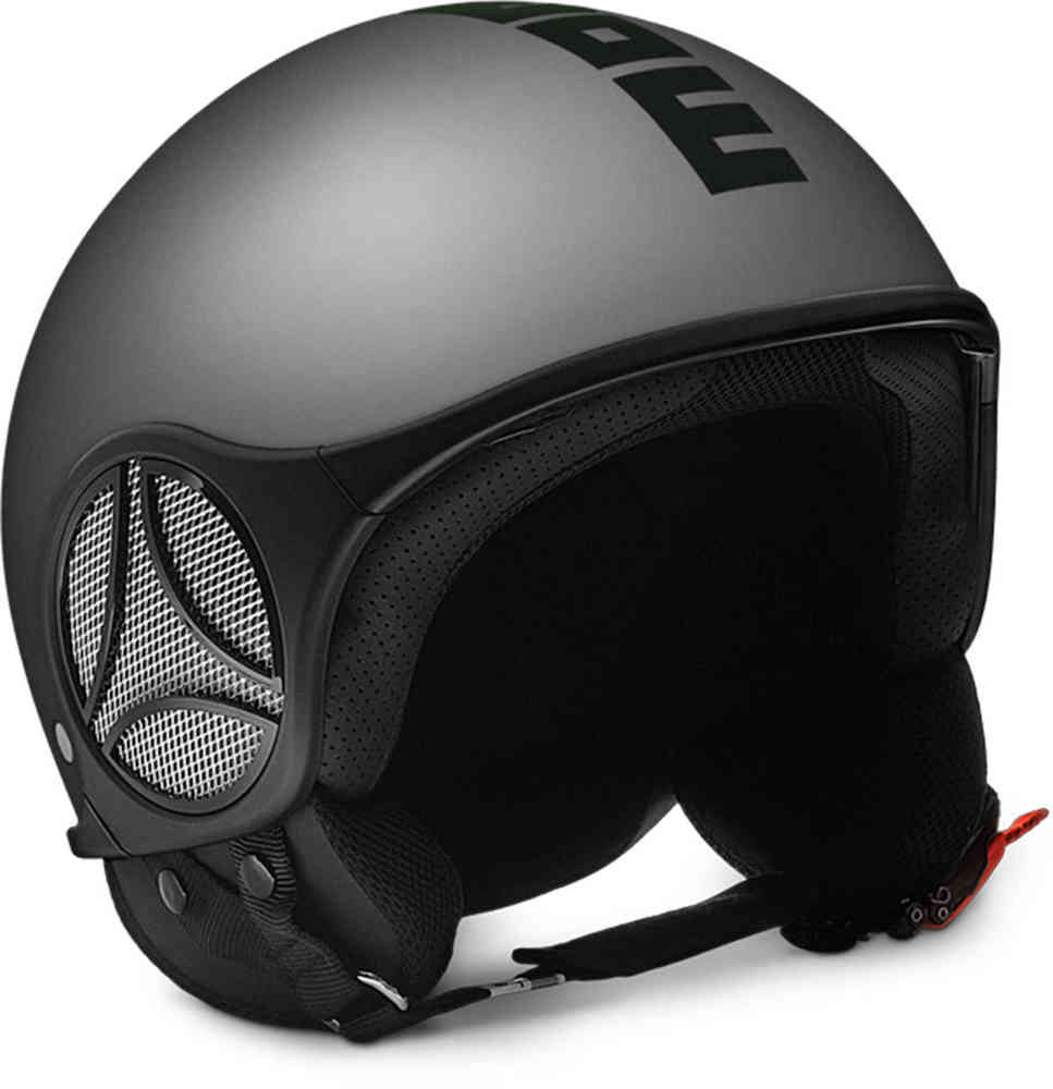 MOMO Minimomo S Aluminium Matt / Black 噴氣頭盔