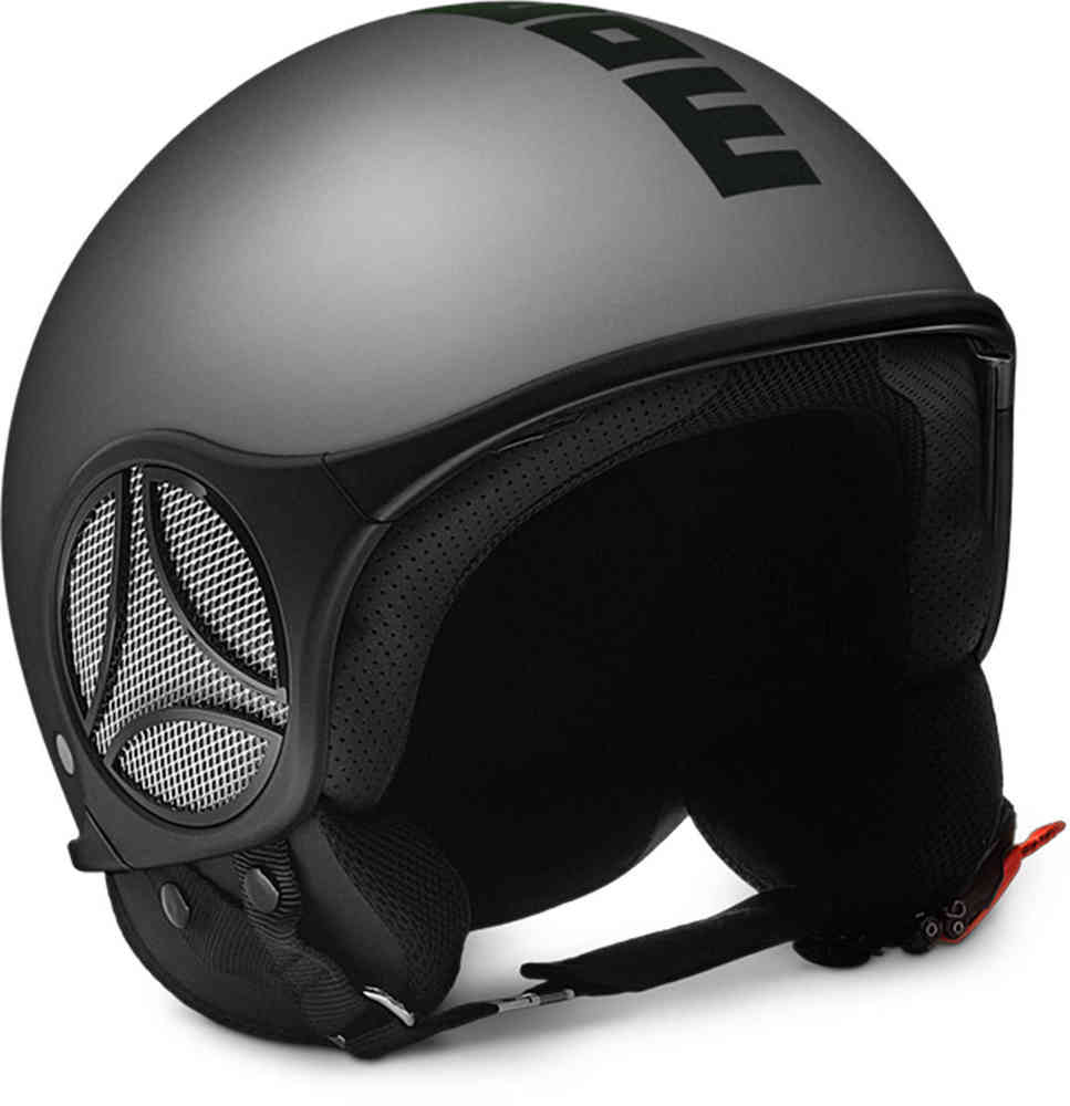 MOMO Minimomo S Aluminium Matt / Black Kask odrzutowy