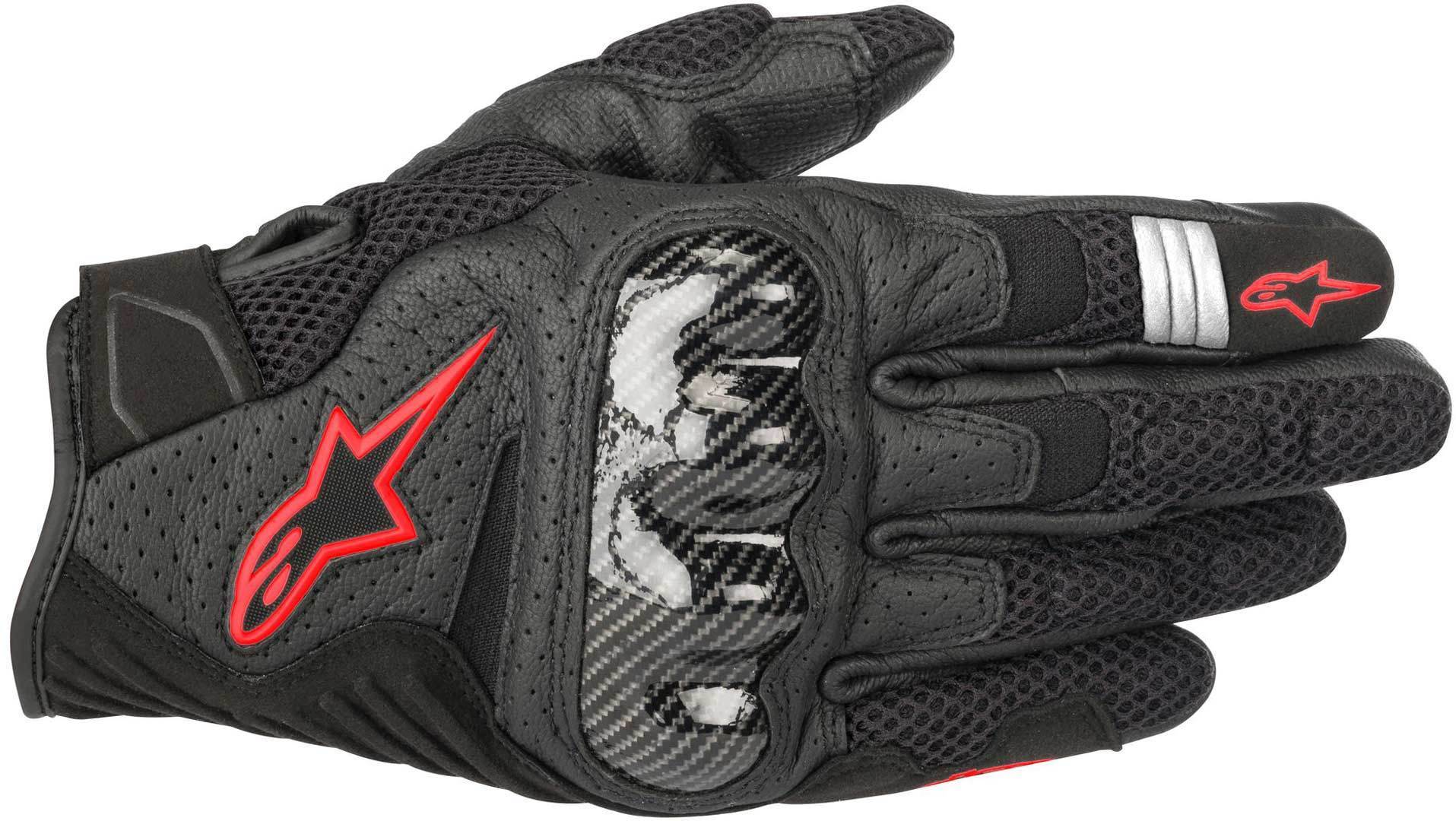Alpinestars SMX 1 Air V2 Мотоциклетные перчатки Черный/Красный 3XL 