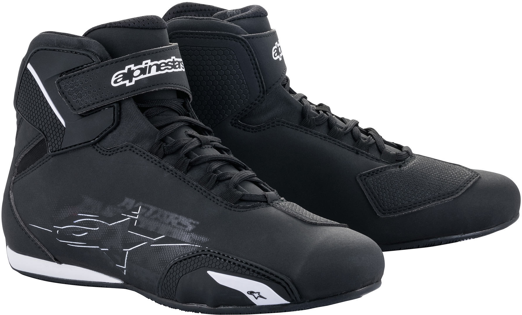 Alpinestars Sektor Мотоциклетные ботинки Черный/Белый 42 