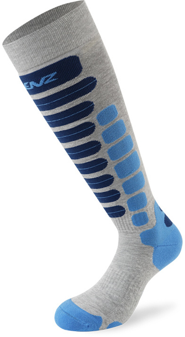 Lenz Skiing 2.0 Chaussettes, gris-bleu, taille 35 - 38 pour Hommes