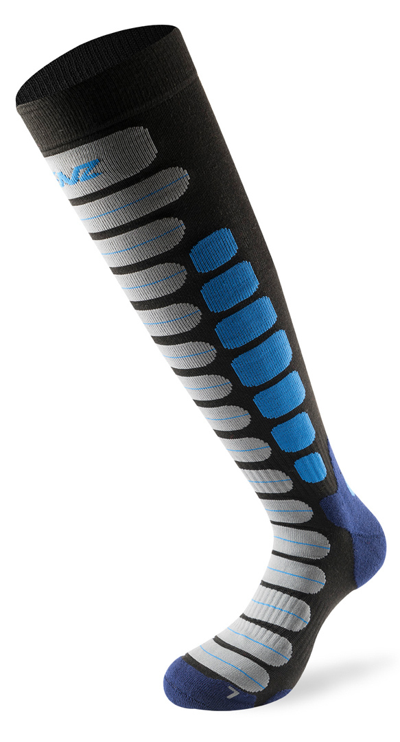 Lenz Skiing 2.0 Socks, black-blue, Size 35 36 37 38, black-blue, Size 35 - 38