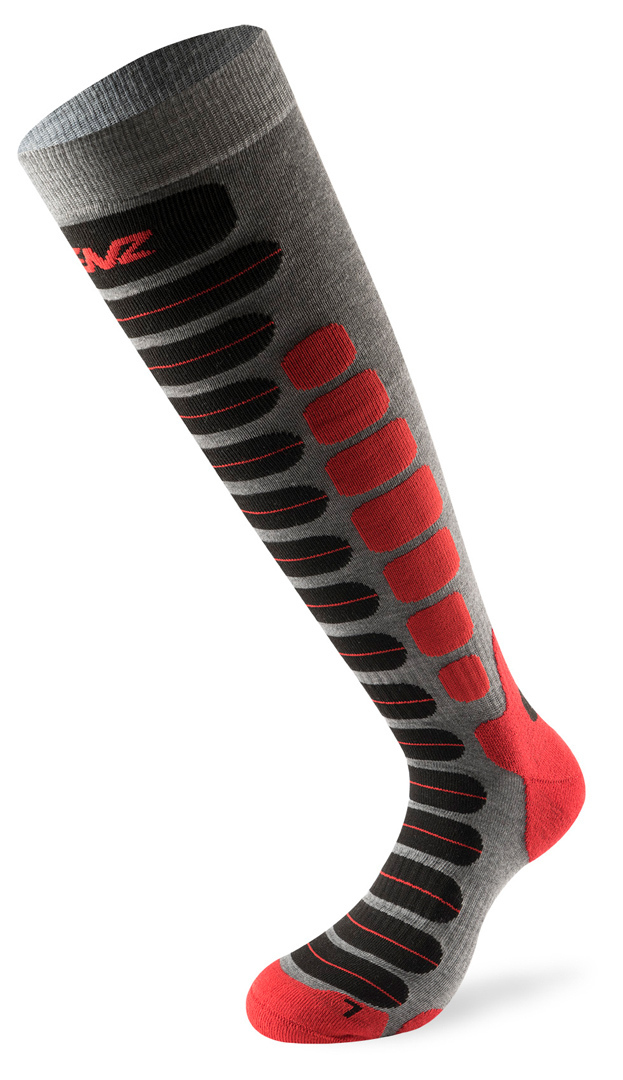 Lenz Skiing 2.0 Socks, black-red, Size 42 43 44, black-red, Size 42 - 44