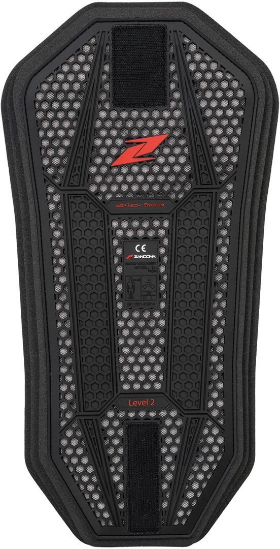 Zandona Esatech Back Protector Insert 23x45cm, black, black, Size One Size