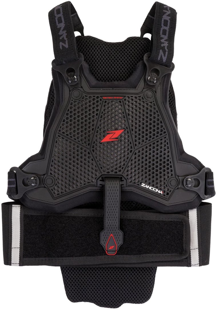Zandona Esatech Pro Kids Back Protector / Chest Protector, black, Size 120 cm 125 cm 135 cm, black, Size 120 cm 125 cm 135 cm