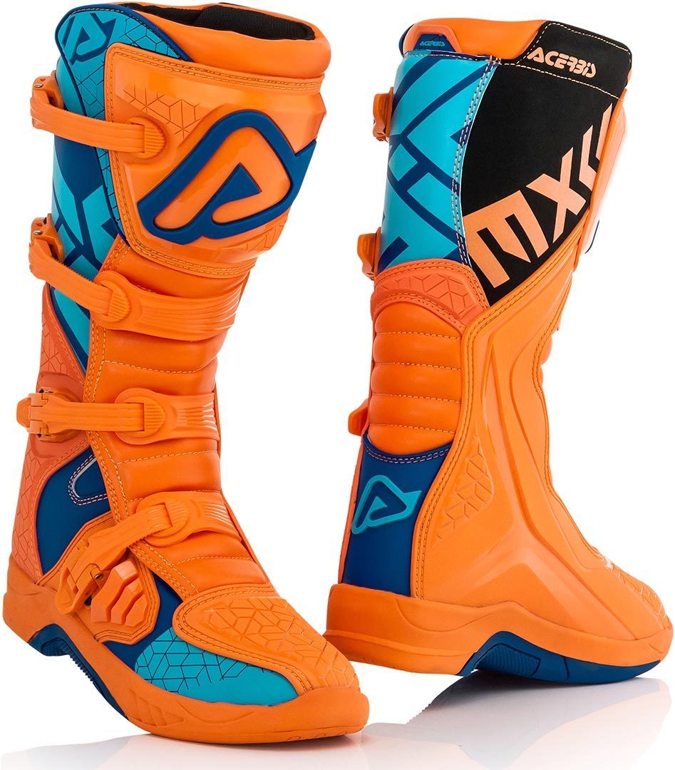 Bottes moto cross enfant Acerbis X-TEAM KID ORANGE/GRIS - IXTEM MOTO