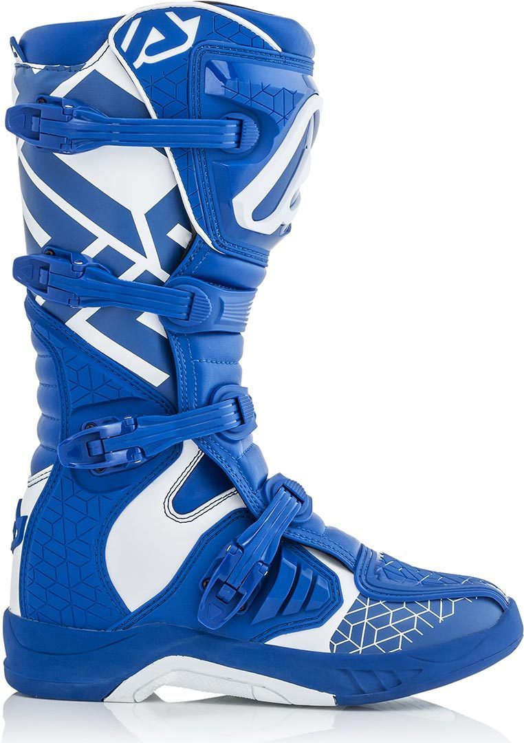 Acerbis X-Team Motocross Boots, white-blue, Size 46, white-blue, Size 46