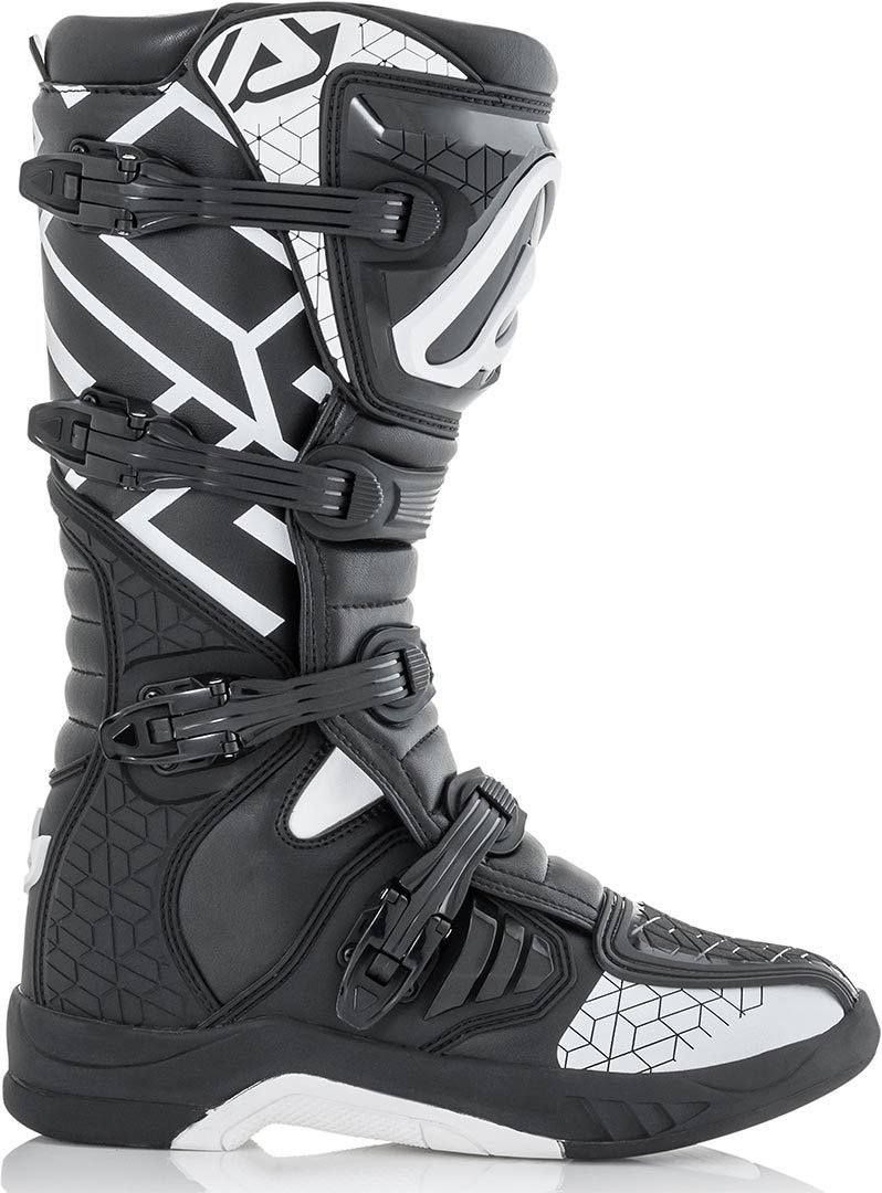 Acerbis X-Team Motocross Boots, black-white, Size 47, black-white, Size 47