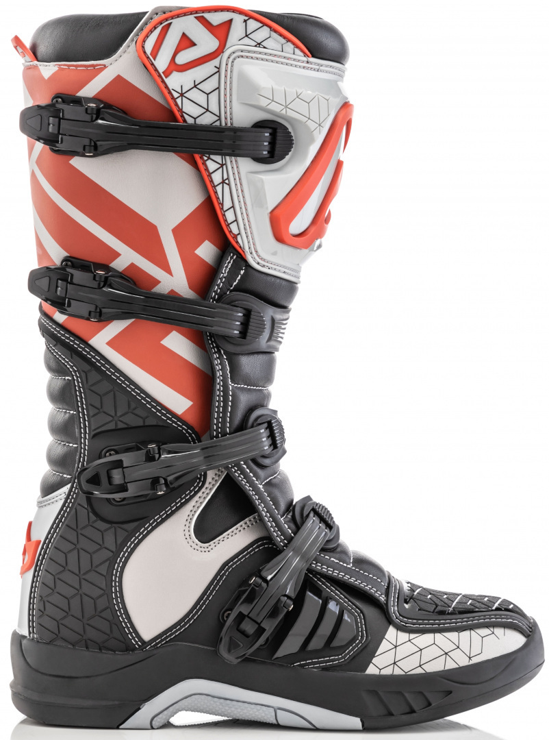Acerbis X-Team Motocross Boots, black-grey, Size 41, black-grey, Size 41