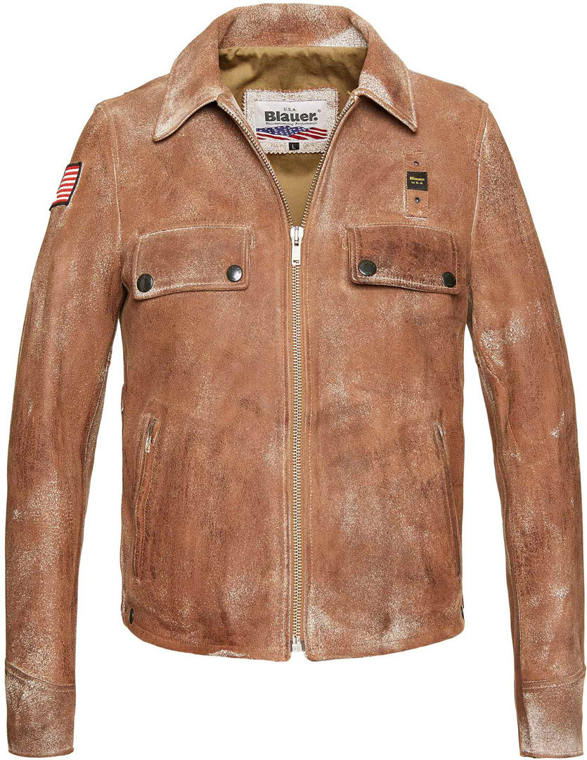 Blauer USA Vintage Tyler Leather Jacket, Size S, Size S