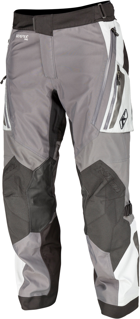 Klim Badlands Pro Motorcycle Textile Pants, grey, Size 38, grey, Size 38