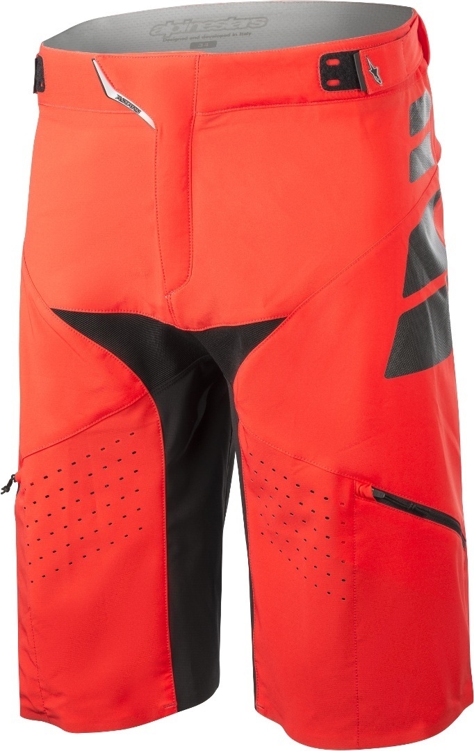 Alpinestars Drop Pro Shorts, black-red, Size 34, black-red, Size 34