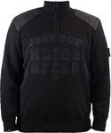 John Doe Knit Zip Big Logo Пуловер