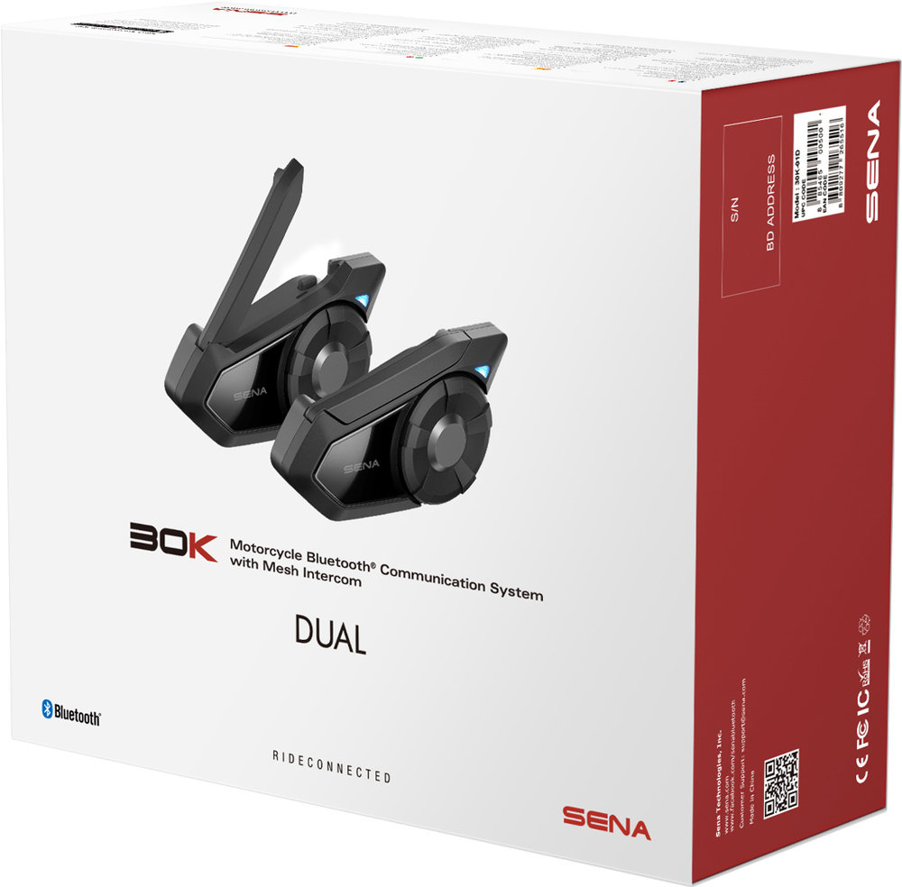 Sena 30K Bluetooth Comunicazione sistema Double Pack