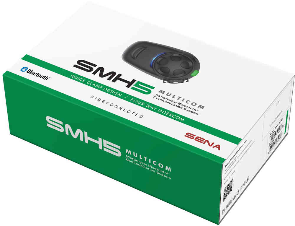 Sena SMH5 Multicom Bluetooth kommunikasjon systemet enkelt Pack