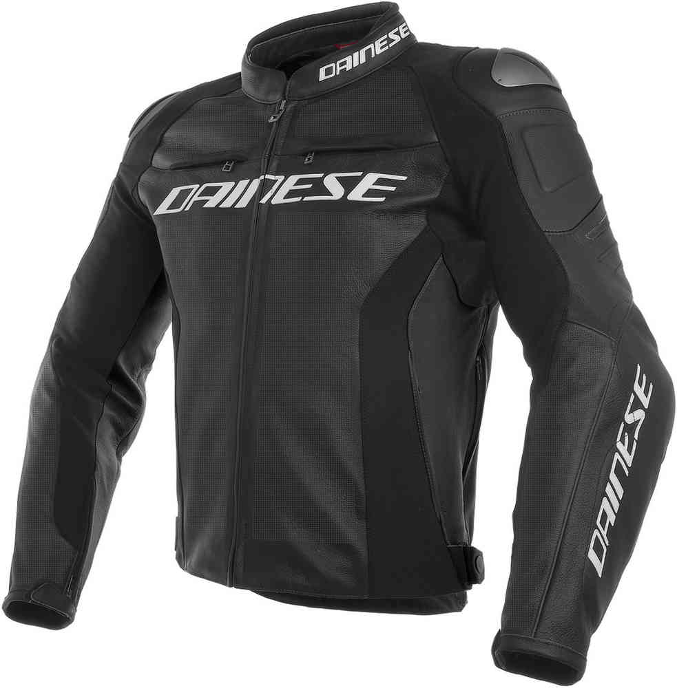 Dainese Racing 3 Perforierte Motorrad Lederjacke