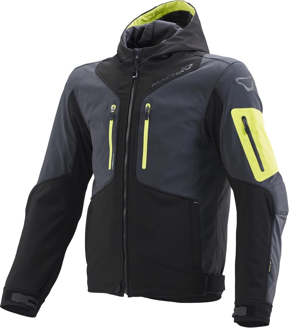 Macna Aytee NightEye Textile Jacket, black-yellow, Size S, black-yellow, Size S