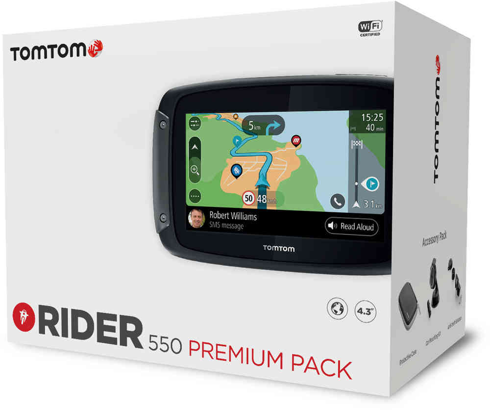 TomTom Rider 550 World Premium Ruteveiledningssystem