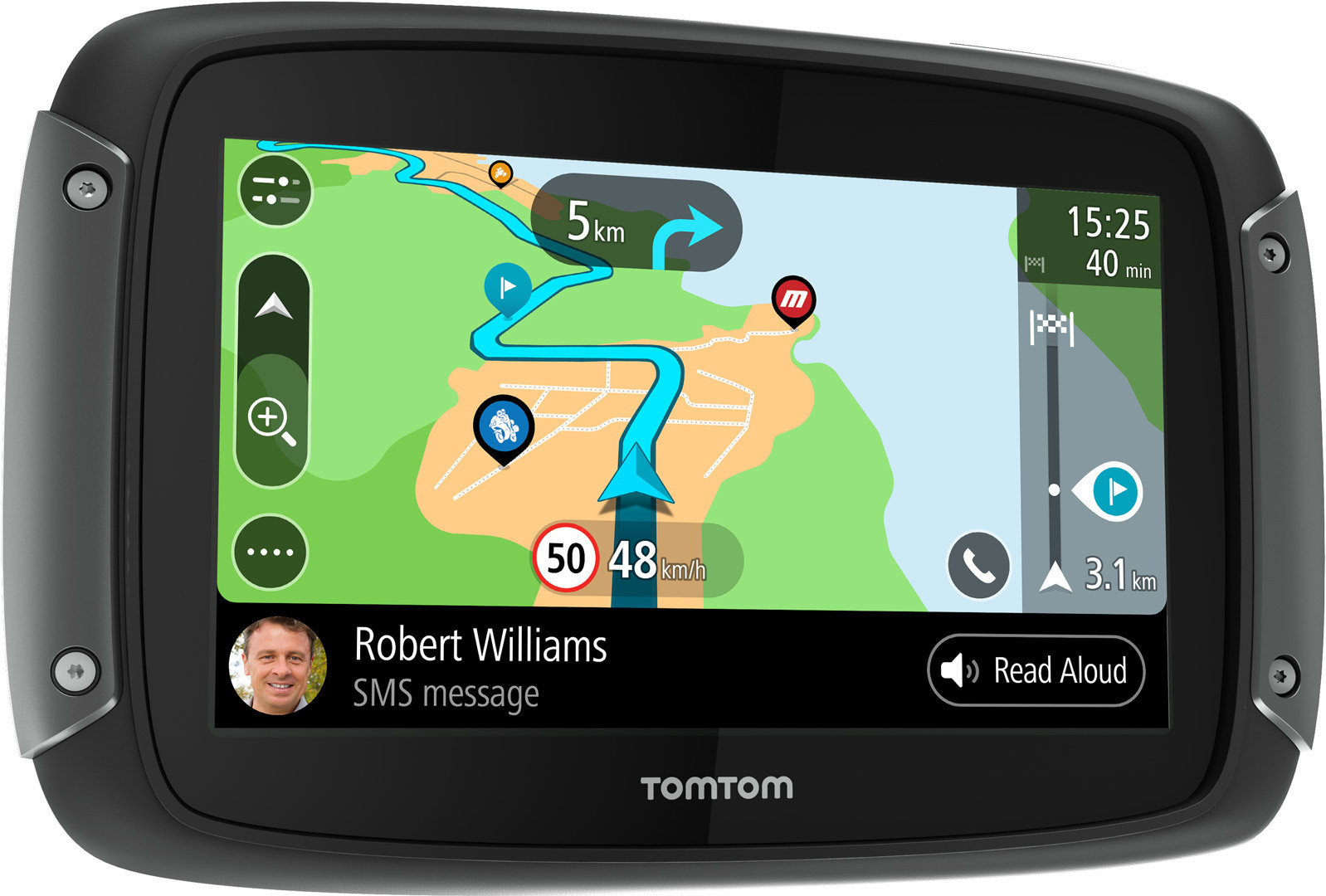 TomTom Rider 550 World Premium Navigationssystem - Bild 3 von 5