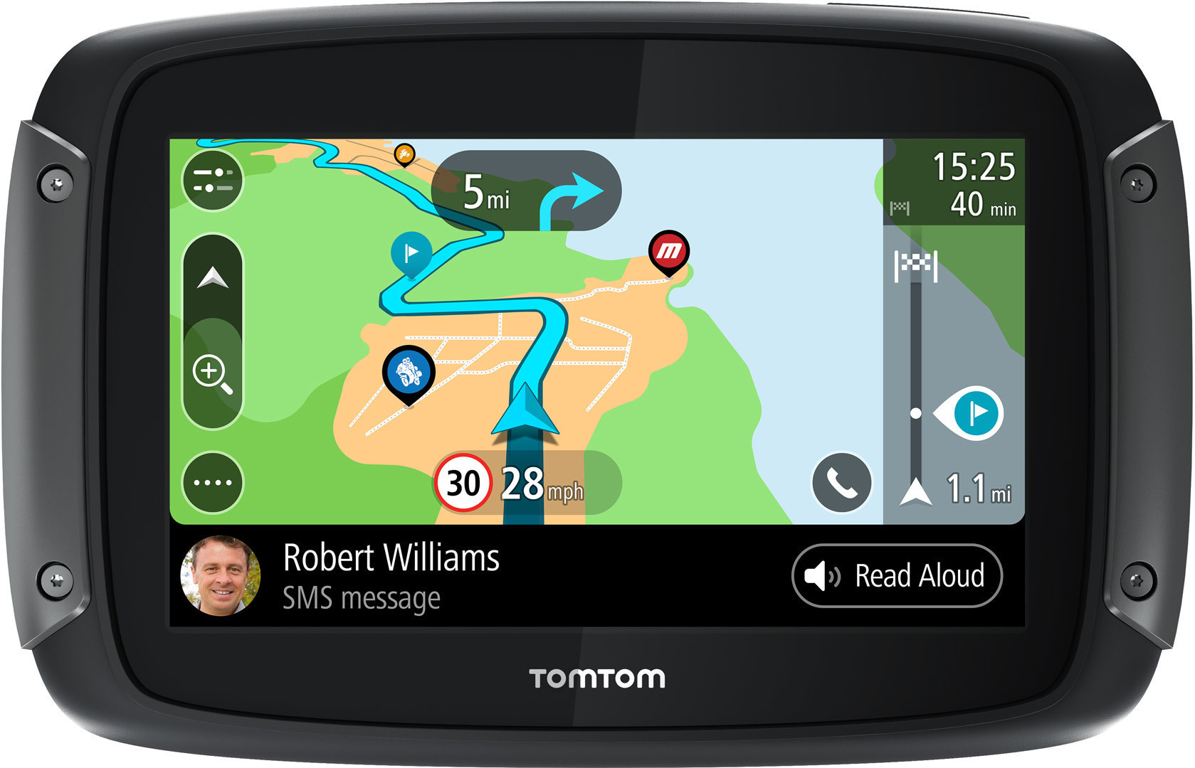 TomTom Rider 550 World Premium Navigationssystem - Bild 4 von 5