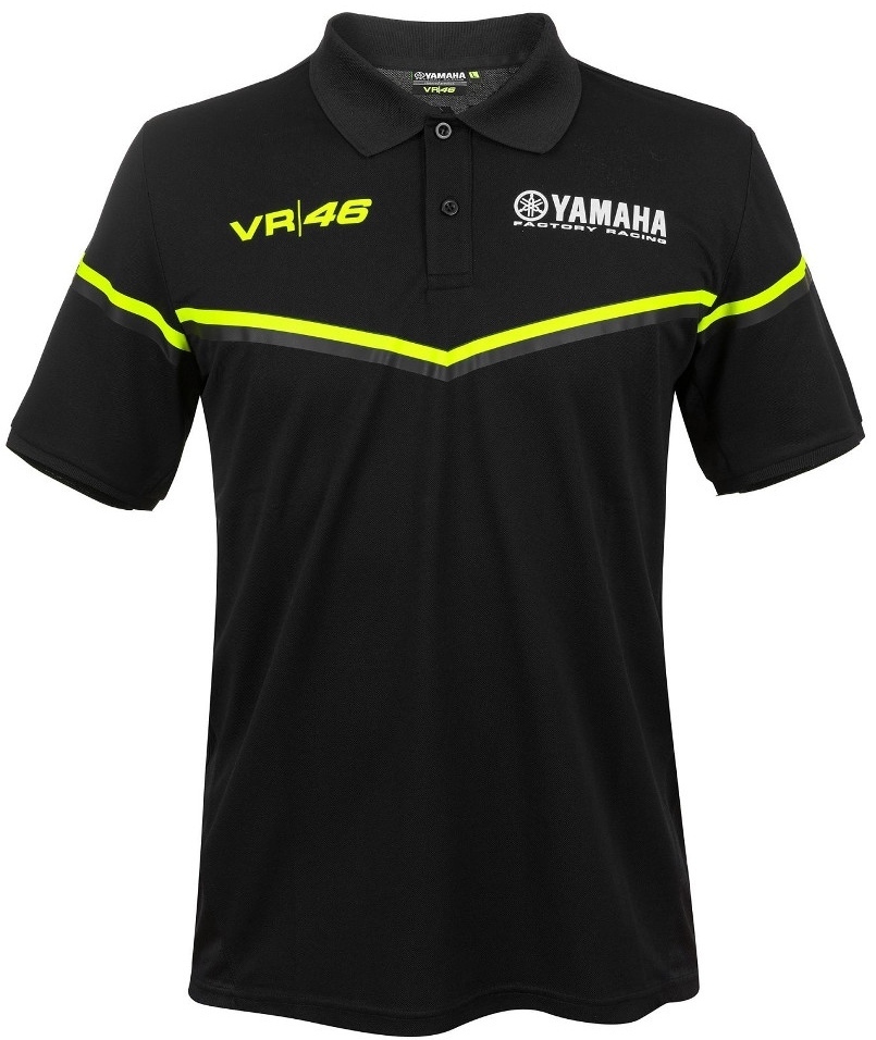 VR46 Yamaha Black Line Polo Shirt