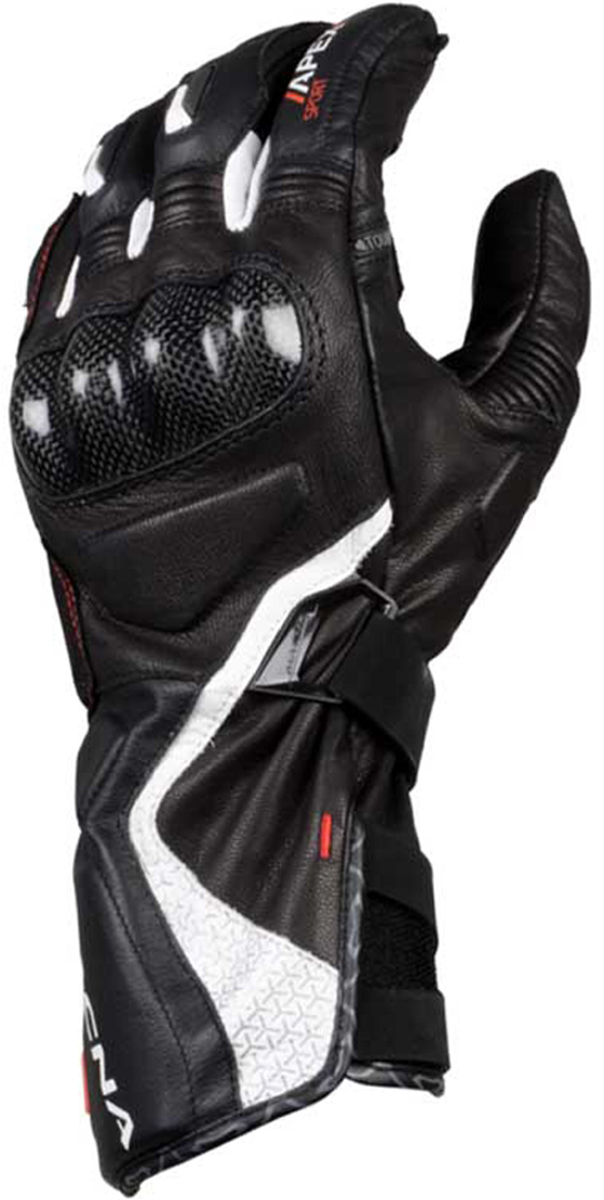 Macna Apex Gloves, black-white, Size XL, black-white, Size XL