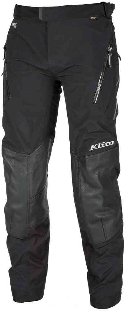 Klim Kodiak Calças de couro/matéria têxtil de motocicleta