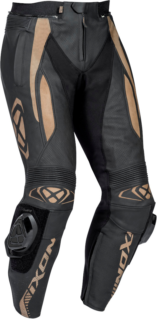Ixon Vortex 2 Motorcycle Leather Pants, black, Size M, black, Size M