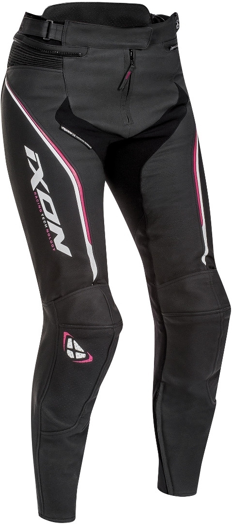 Ixon Trinity Ladies Motorcycle Pants, black-pink, Size XS for Women, black-pink, Size XS for Women