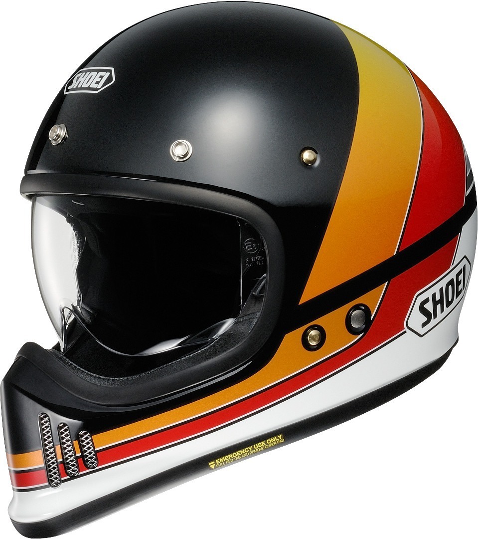 Image of Shoei EX-Zero Equation TC-2 Casco, nero-rosso-giallo, dimensione XS