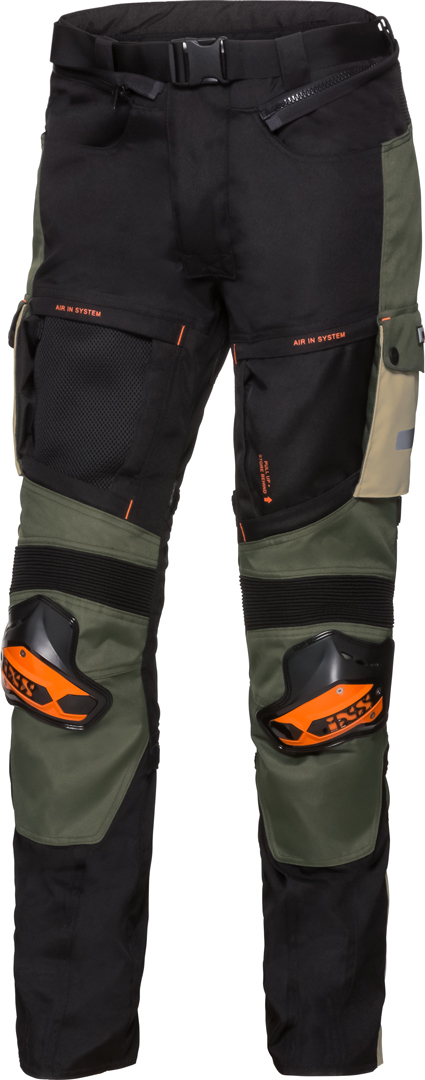 IXS X-Tour Montevideo RS-1000 Motorcycle Textile Pants, black-brown, Size M, black-brown, Size M
