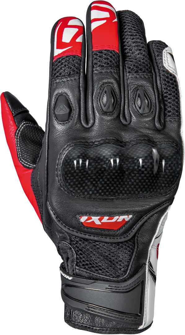 Ixon Rs Recon Air Motorcycle Gloves, black-white-red, Size S, black-white-red, Size S