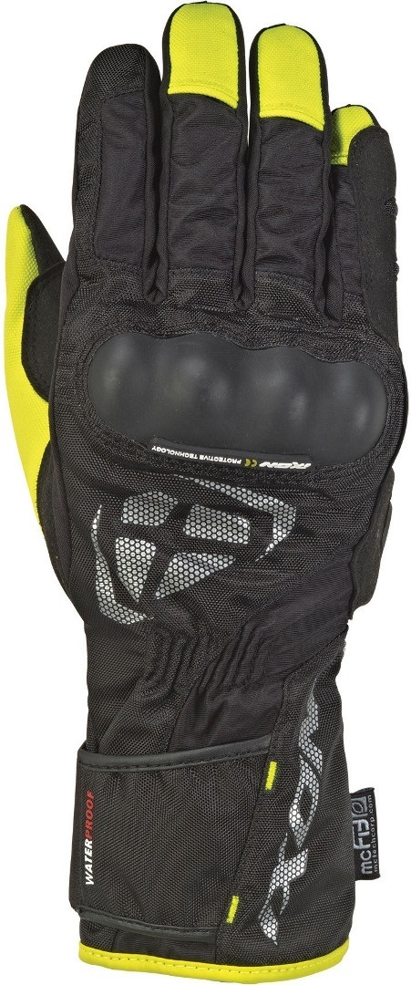 Ixon Rs Tourer waterproof Motorcycle Gloves, black-yellow, Size M, black-yellow, Size M
