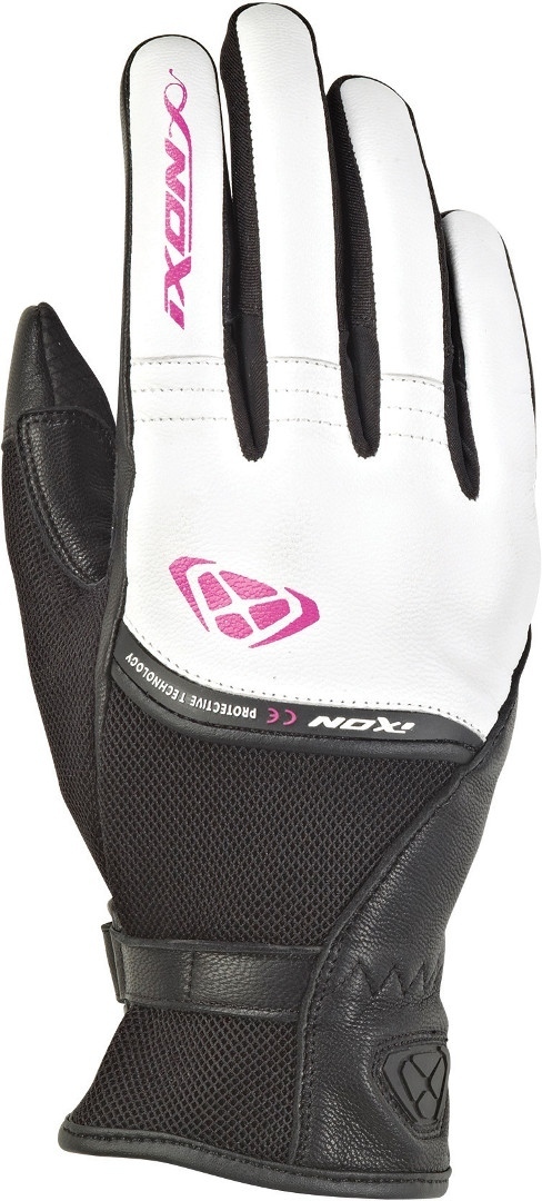 Ixon Rs Shine 2 Vrouwen handschoenen, zwart-wit-pink, afmeting L