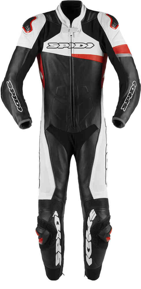 Spidi Race Warrior Pro 穴あきワンピース オートバイの革のスーツ