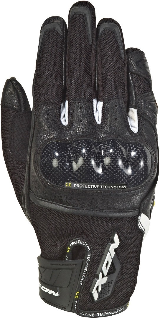 Ixon Rs Rise Air Gloves, black-white, Size S, black-white, Size S