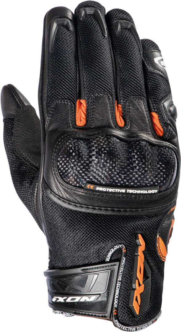 Ixon Rs Rise Air Gloves, black-orange, Size S, black-orange, Size S