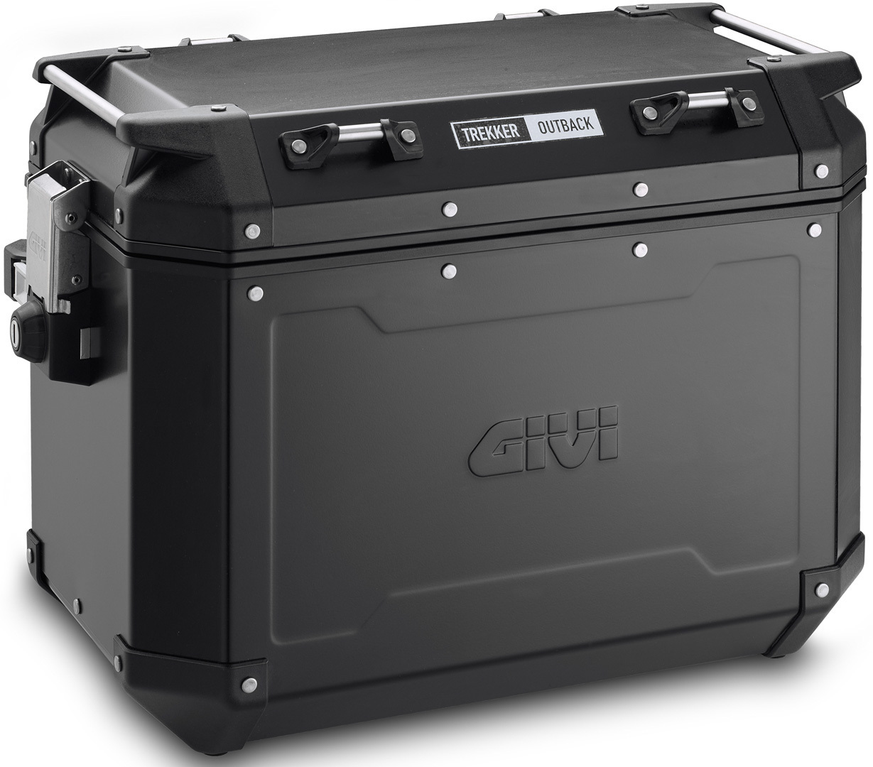GIVI Trekker Outback 48 Seitenkoffer, schwarz, Größe 41-50l, schwarz, Größe 41-50l
