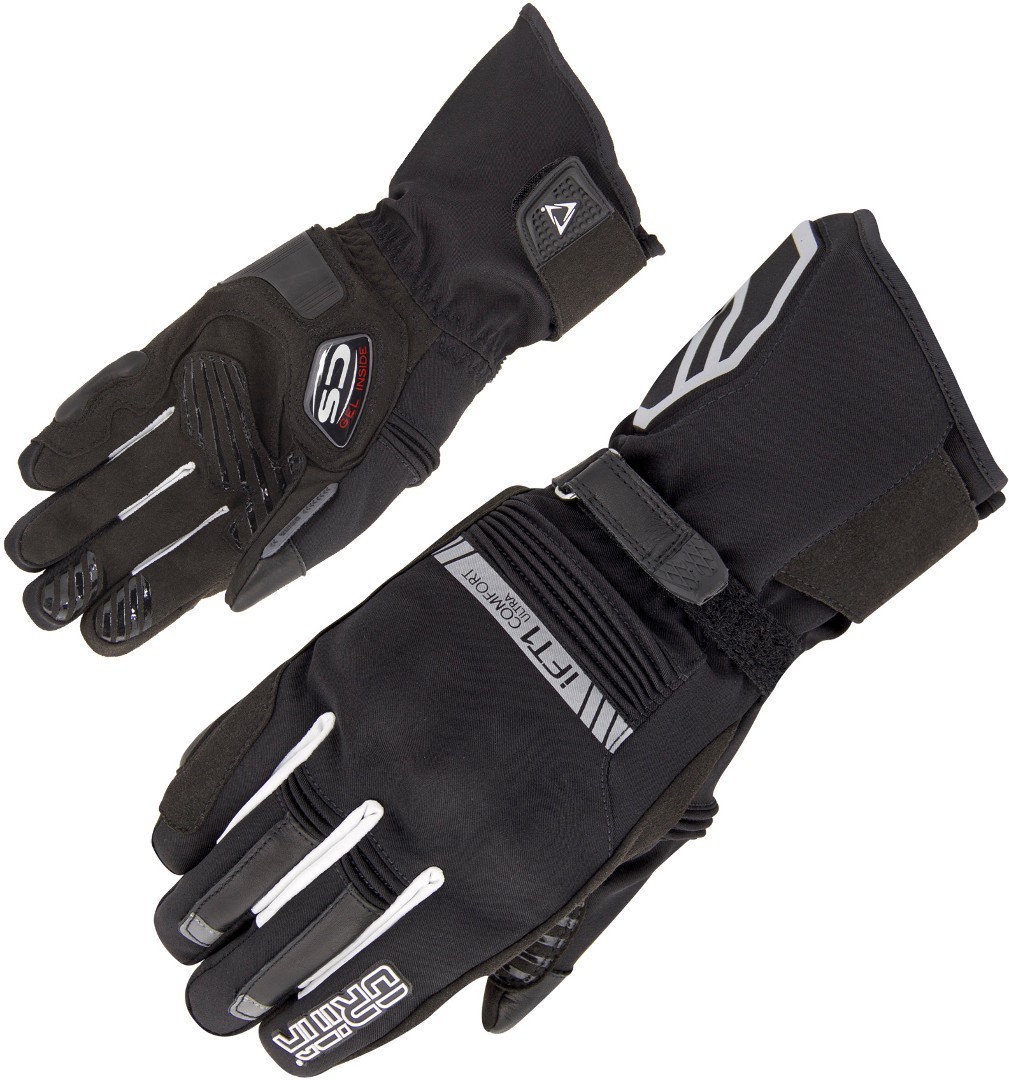 Orina Lucy Motorfiets handschoenen, zwart-wit, afmeting XL voor vrouw