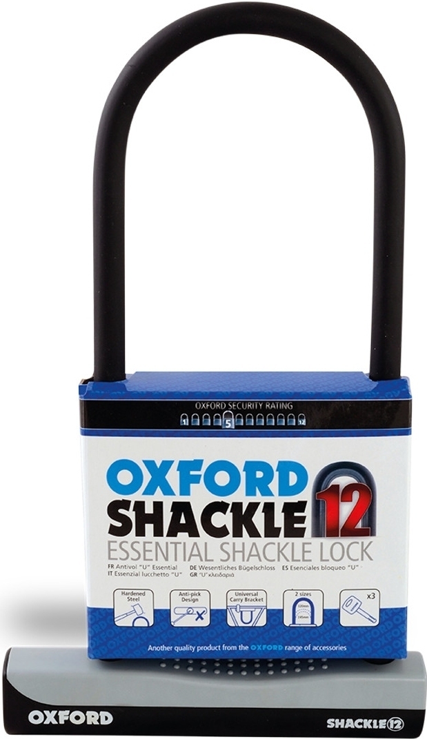 Oxford Shackle 12 Large Shackle Lock, black-image-46799076