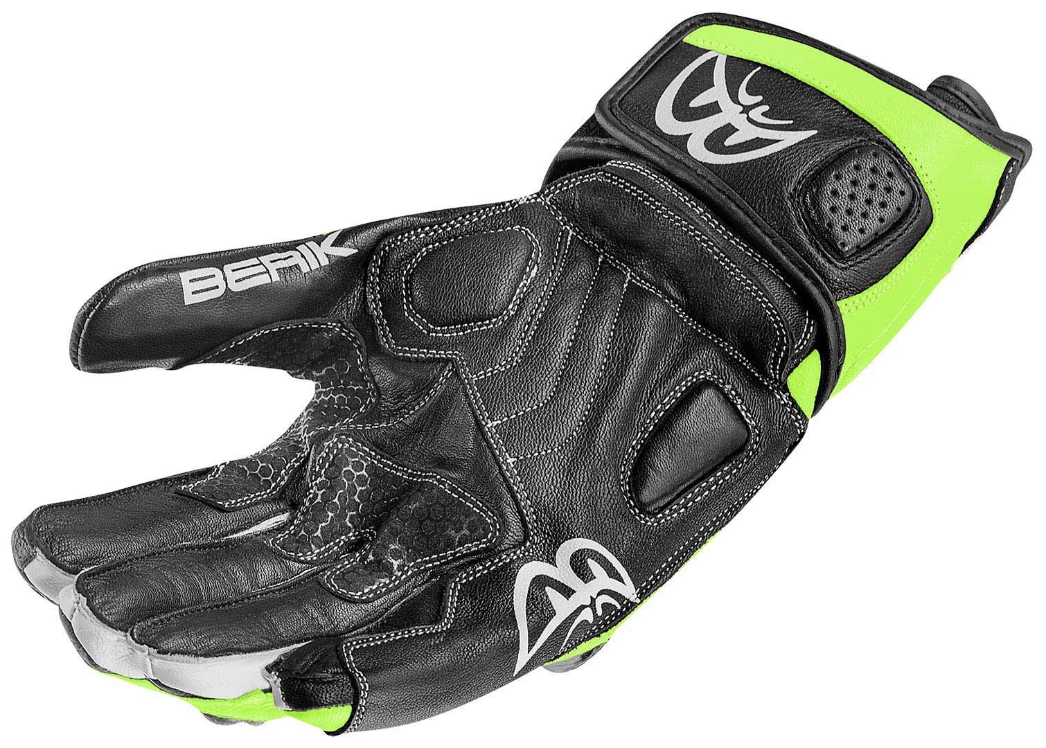 Side view of Berik 2.0 ST Motorcycle Gloves, black-yellow, Size 3XL for Men