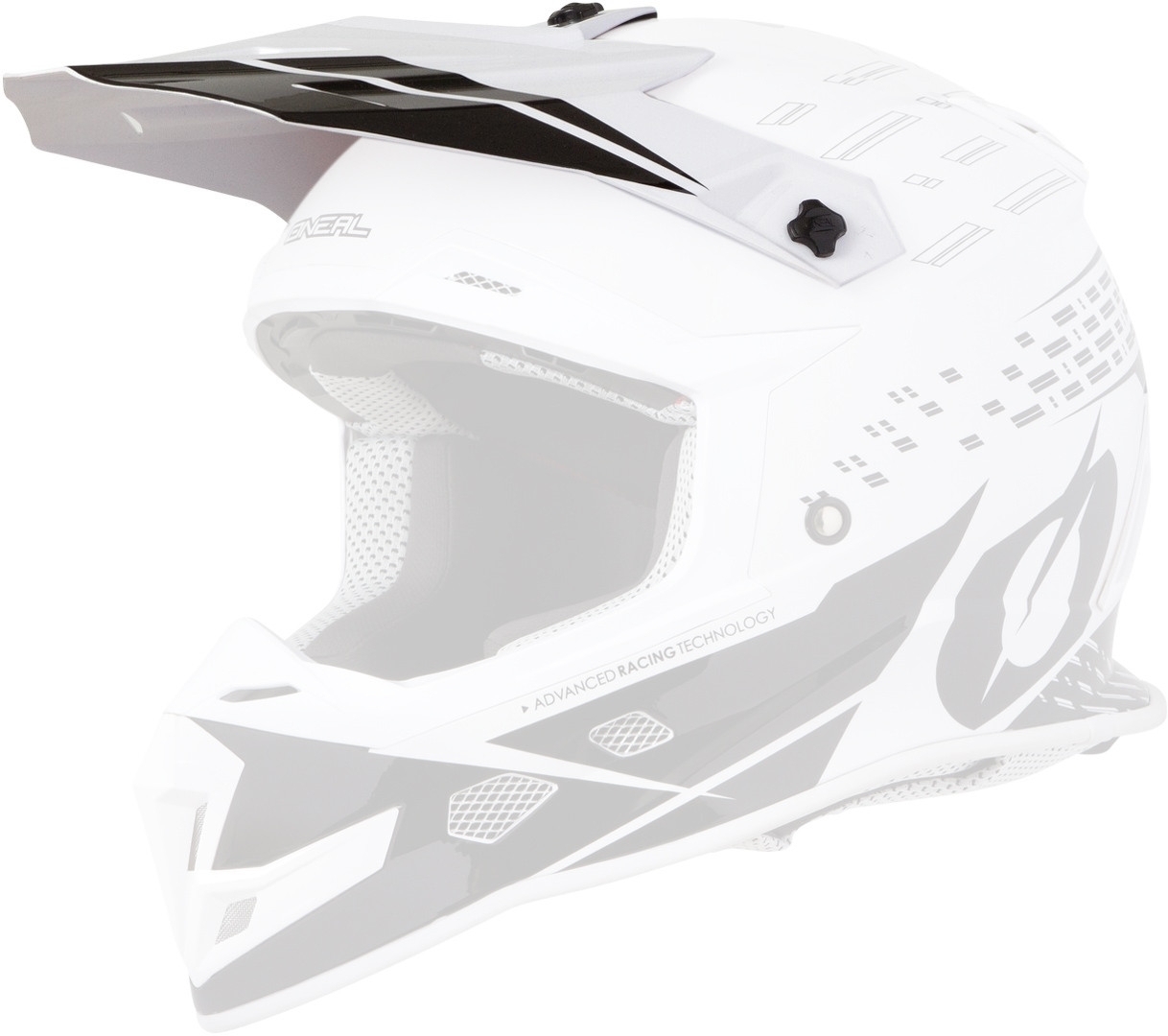 Oneal 5Series Trace Helmet Shield, black-white, black-white, Size One Size
