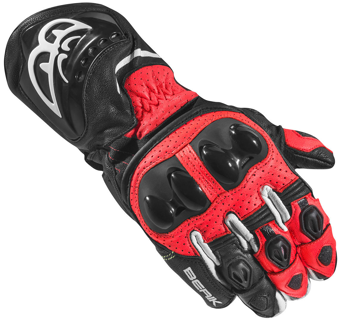 Berik Spa Evo Motorradhandschuhe, schwarz-rot, Größe 3XL, schwarz-rot, Größe 3XL