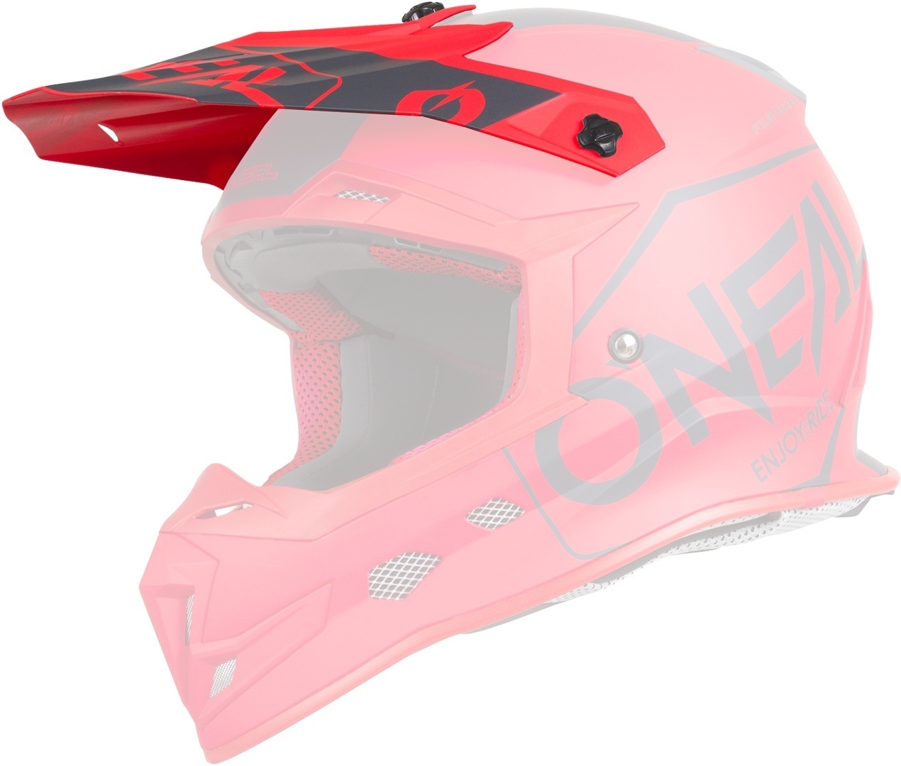 Oneal 5Series Hexx Helmet Shield, red, red, Size One Size