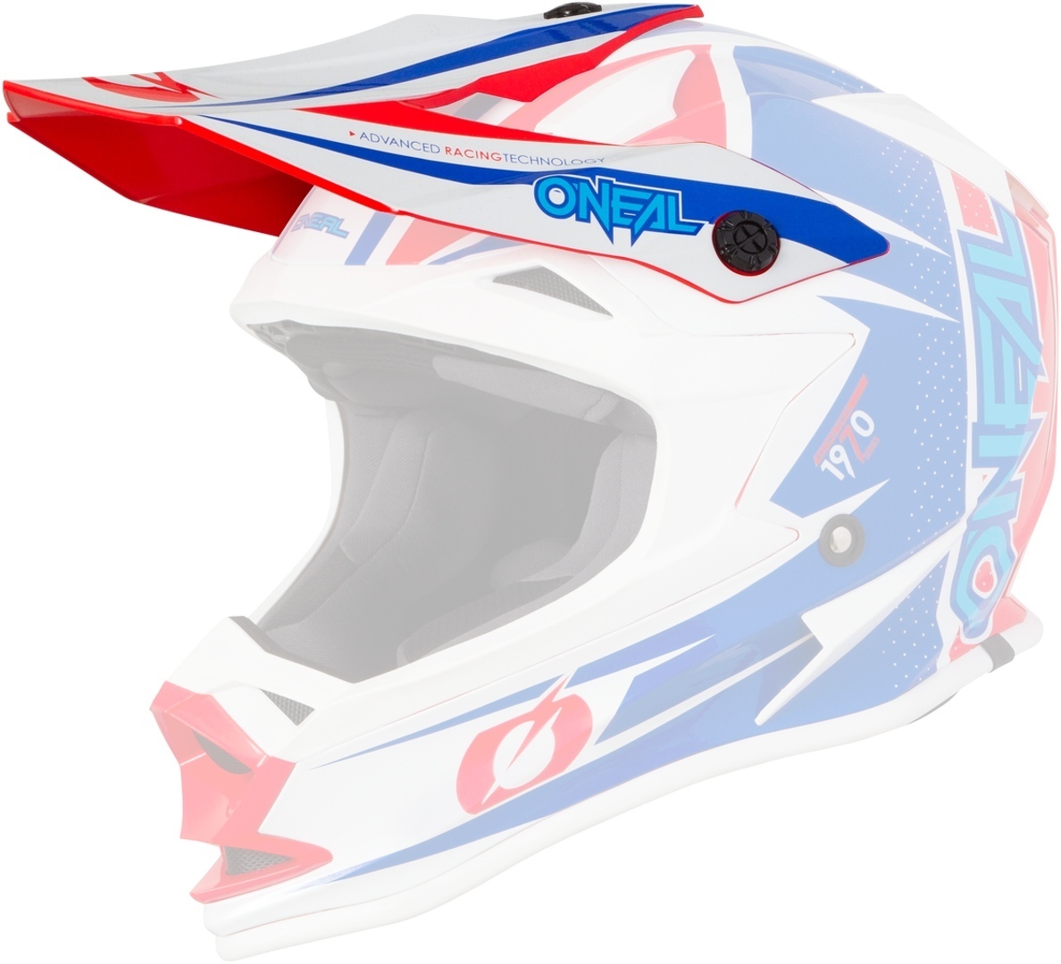 Oneal 7Series Strain Helmet Shield, blue, blue, Size One Size