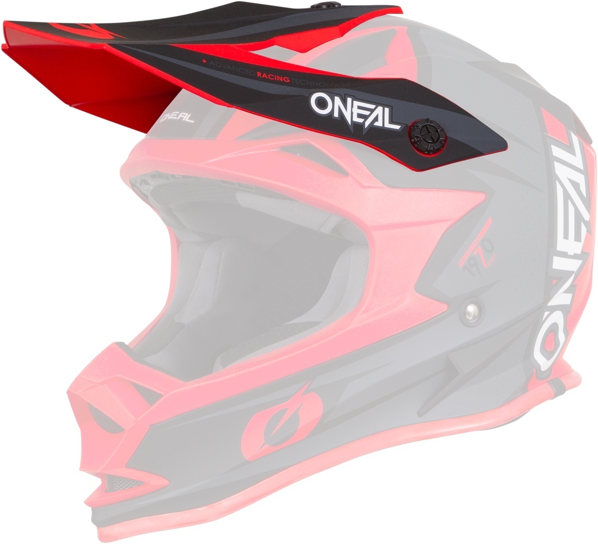 Oneal 7Series Strain Helmet Shield, red, red, Size One Size