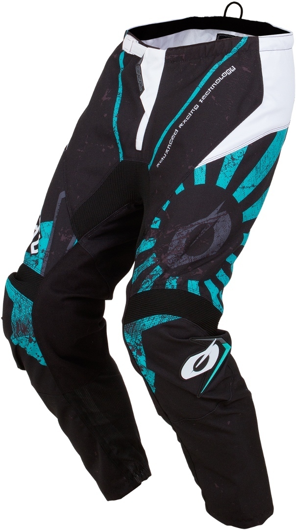 Oneal Element Zen Motocross Pants, turquoise, Size 28, turquoise, Size 28