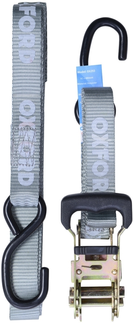 Oxford Ratchet Straps, silver, silver, Size One Size